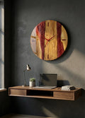 Handmade Walnut Wood Wall Clock – Rustic Modern Home Decor