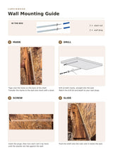 Installation and care guide for the cedar floating shelf