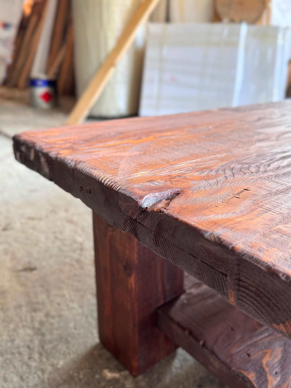 Corner detail of the joinery