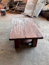 Table in a styled living room setting