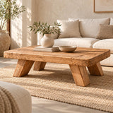 Solid wood table leg and base construction detail